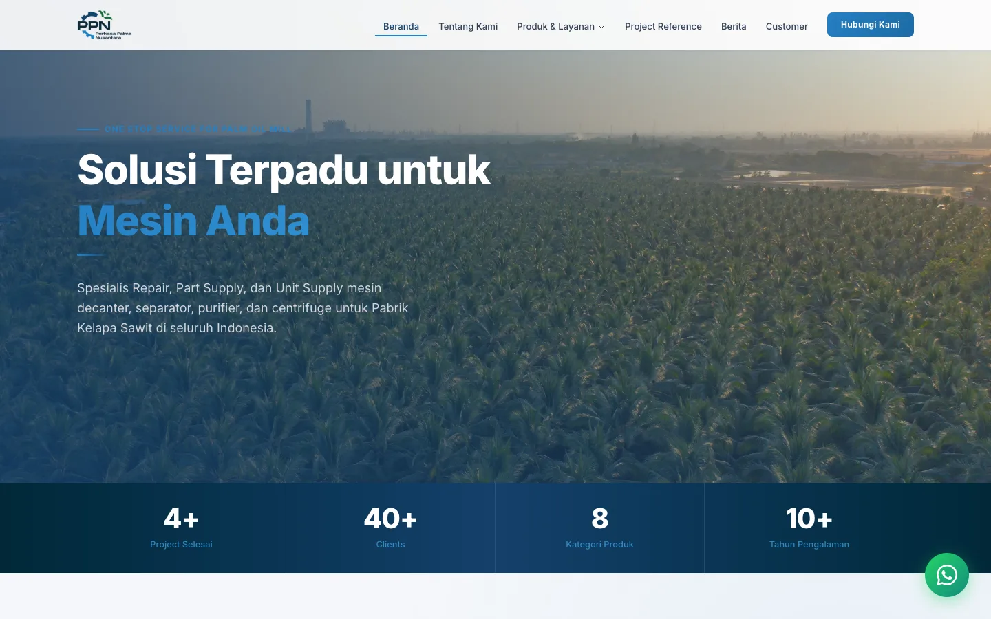 Perkasa Palma Nusantara — website screenshot